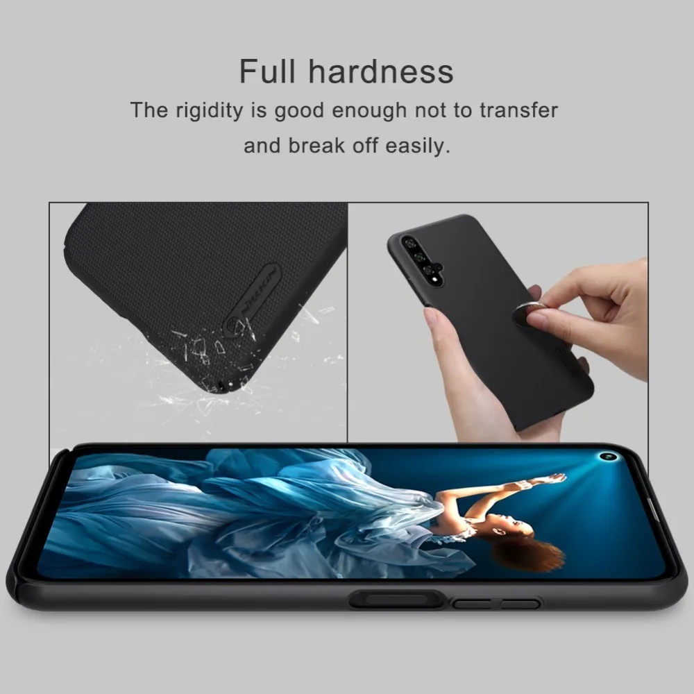 Чехол для Huawei Nova 5T чехол Honor 20 матовый NILLKIN жесткий пластиковый накладка 20|Бамперы|