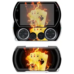 Бесплатная доставка настраиваемый OEM огонь игральных карт Защитная пленка для Sony Оборудование для PSP go кожи Наклейки # tn-pgo-500