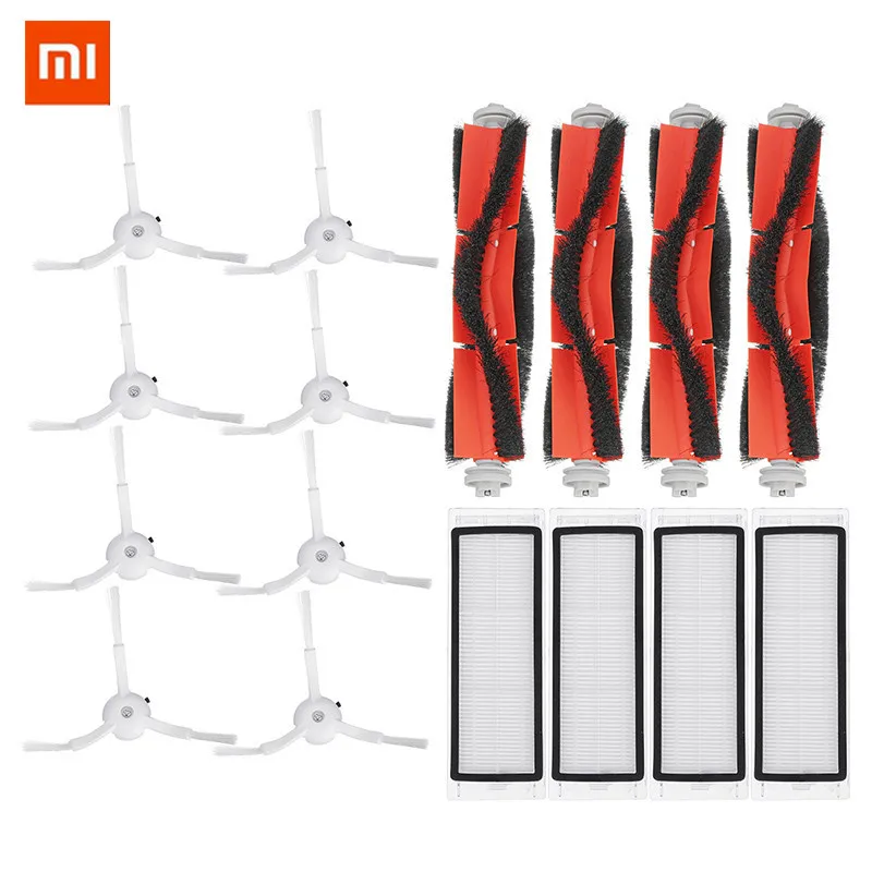 

16PCS Roborock Vacuum Cleaner Parts of 8 Side Brush 4 Roller Brush 4 HEPA Filter for Roborock Vacuum Cleaner Accessory