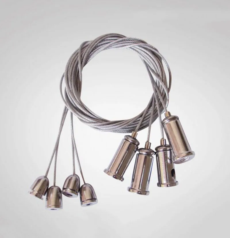 

Chandelier wire rope / Panel Lights Accessories / Hanging Steel Wire / DIY Lighting Accessories 0.8Meter 50PCS