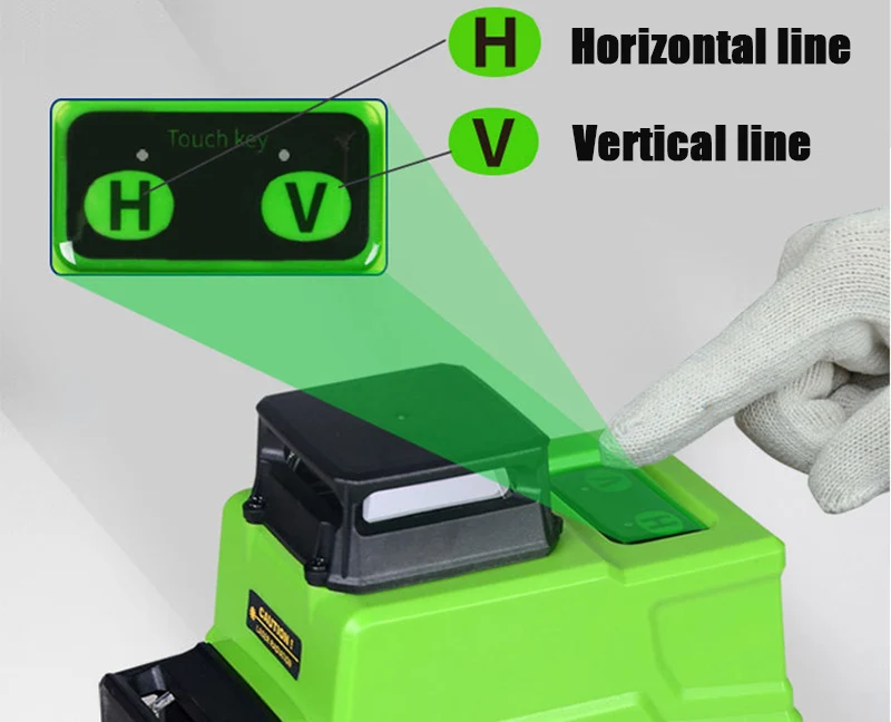 XEAST 3/4D лазерный уровень с лазером зеленого цвета луч 12/16 линий Автоматическая самовыравнивающийся 360 вертикальное и горизонтальное стены ручки инструмента