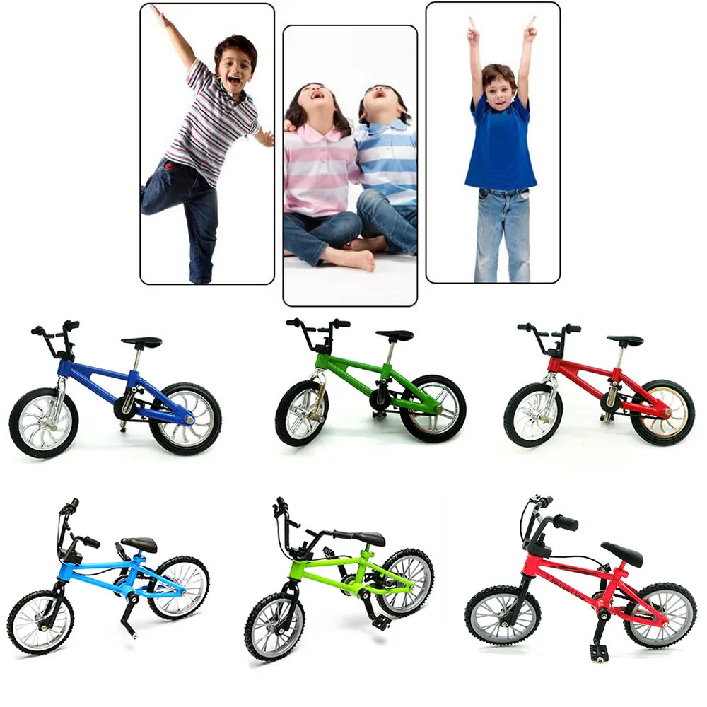 

Mini Finger Bmx Toys Mini Bicycle Mountain Bike Fan Interest Toys Collections Decor With Brake Blue