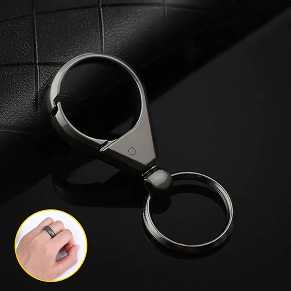 

2018 New Arrival Key Chains Simple Fashion Ring Key Protector for Men Exquisite Gift Waist Hanging Pendant Unique Jewelry SP1545
