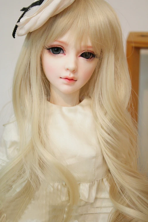 

HeHeBJD 1/3 doll Girl Lina double joint new body with High heeled Removable ELF+Human Ears
