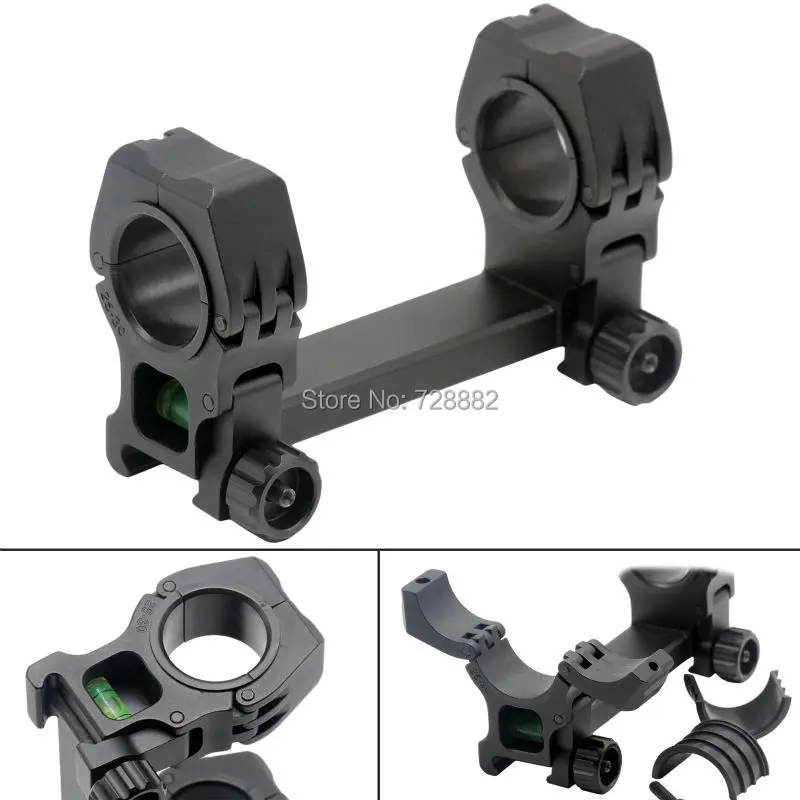 Hunting Tactical 25mm 30mm Scope Mount Dual Rings Anti Cant Level fit