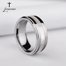 Letdiffery винтажное Белое Женское Обручальное кольцо хорошее качество серебряное мужское кольцо из нержавеющей стали