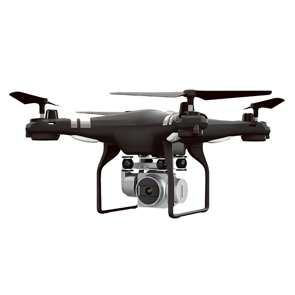 X52 Регулируемый Широкий формат 1080p 5MP HD Камера Wi-Fi FPV живой Quadcopter Drone RC Дрон 6-Axis Дистанционное Управление Квадрокоптер - Цвет: Black