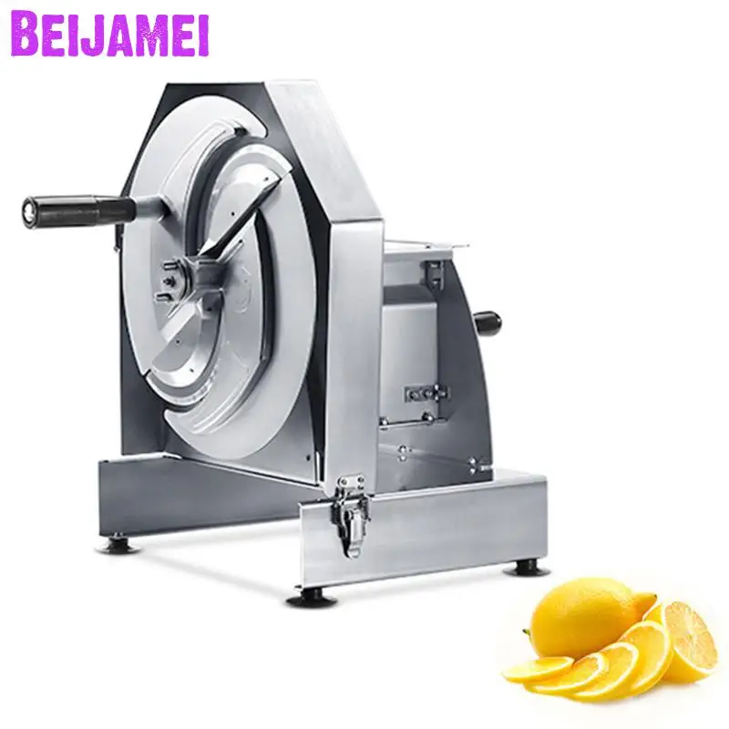

BEIJAMEI Commercial vegetable cutting machine stainless steel manual lemon, grapefruit, potato fruit and vegetable slicer