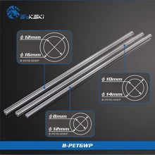BYKSKI PETG жесткая трубка OD16mm + 2 мм толщина 50 см длина Прозрачная