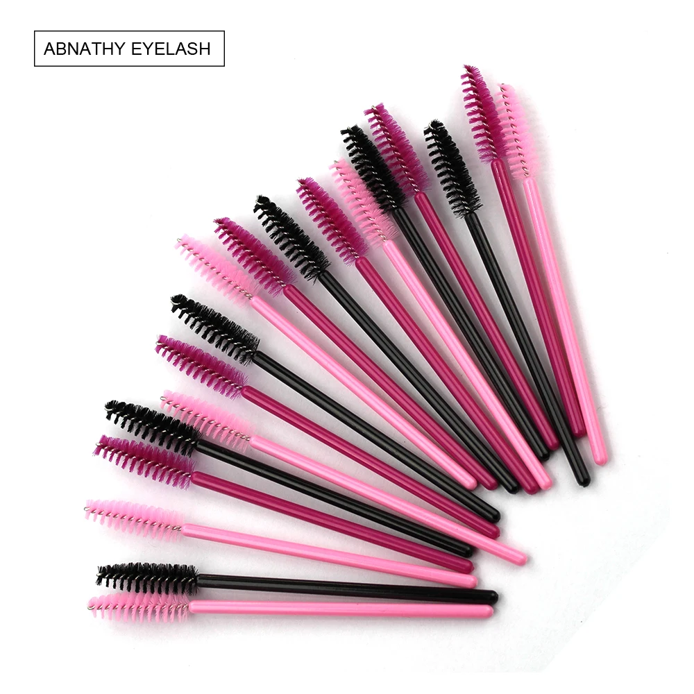 

Abnathy 50PCS/pack Disposable Eyelash Brush Mascara Wands Applicator Wand Brushes Eyelash Comb Brushes Spoolers Makeup Tool