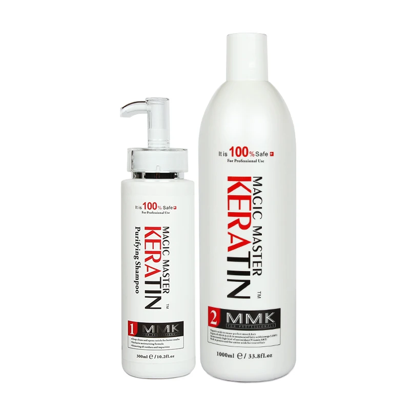 2pcs Without Formalin 1000ml Magic Master Brazilian Keratin Hair Treatment +300ml Purifying Shampoo Repairing Damaged Hair Set 2pcs Without Formalin 1000ml Magic Master Brazilian Keratin Hair Treatment +300ml Purifying Shampoo Repairing Damaged Hair Set