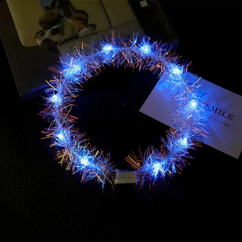1 шт. Круглый Орнамент для волос девочек светодиодная светящаяся головка с