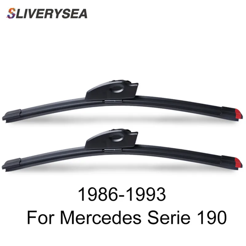 SLIVERYSEA Замена стеклоочистителя для Mercedes серия 190 1986-1993 силиконовые резиновые Дворники для лобового стекла авто аксессуары