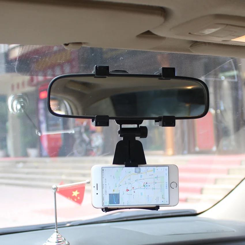 ALLGT аксессуары для автомобильного интерьера, Зеркало заднего вида gps держатель мобильного телефона для 3,5-6 дюймов iPhone, samsung, Nokia, htc, Blackberry