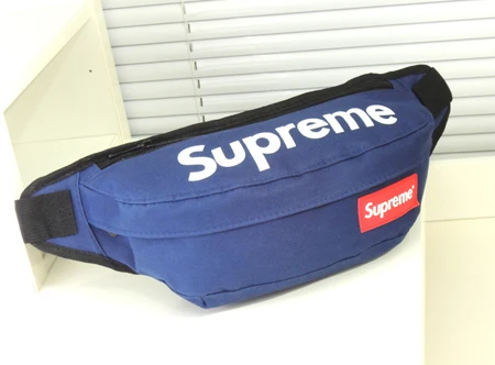 blue supreme fanny pack