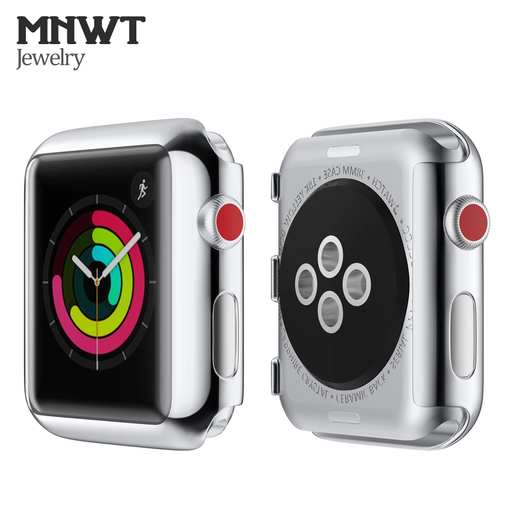 

MNWT PC Plastic Protection Case for Apple Watch 38mm 42mm Series 3 Colorful Ultra-thin Plating Shell for iwatch All Protective