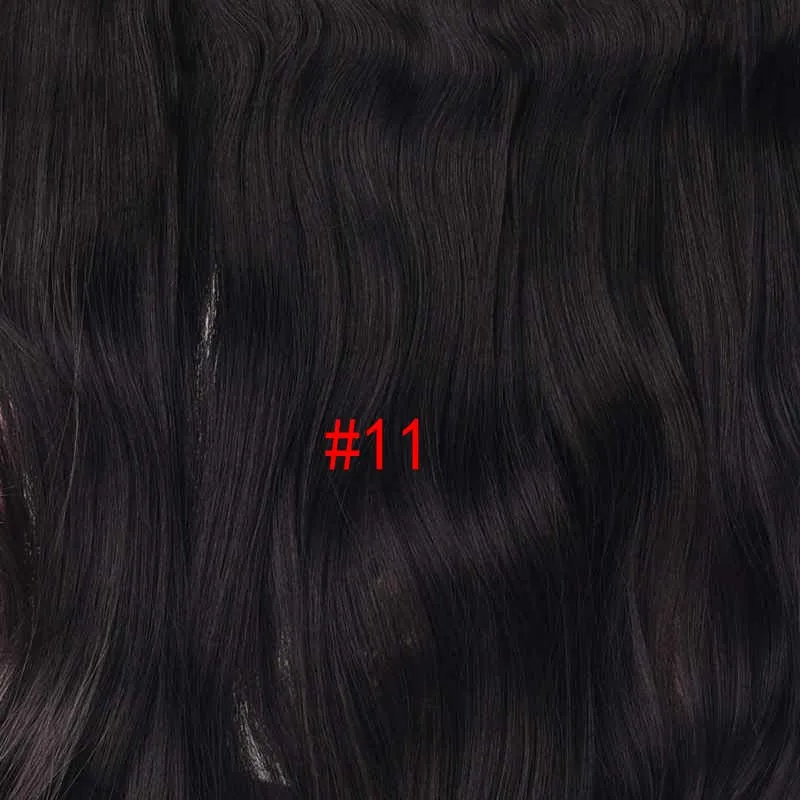 Silike 190 г волнистые Волосы на заколках синтетических выдвижениях волос блондинка 24 дюймов 17 Цвета доступны синтетические термостойкие Волокно 4 Зажимы/шт доступны синтетические волосы - Цвет: 6 #/27 #