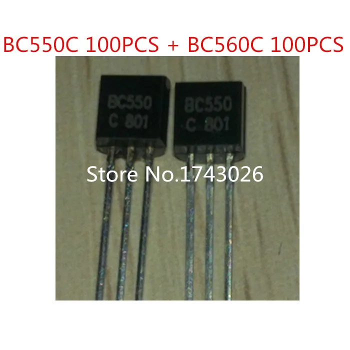 Реле мощности 100 Φ BC550C 50 шт. + BC560C BC550 BC560 кремниевый транзистор шт./пакет IC...|silicon