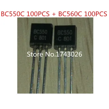 

Pengiriman gratis 100PCS/BAG BC550C 50PCS + BC560C 50PCS BC550 BC560 Silicon Transistor ke-92 IC ...