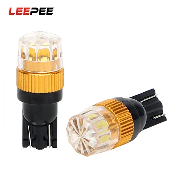 

LEEPEE 2PCS T10 5630 2SMD Auto LED License Plate Lights Clearance Lights DC 12V W5W Bright Car Styling Reading Parking Light