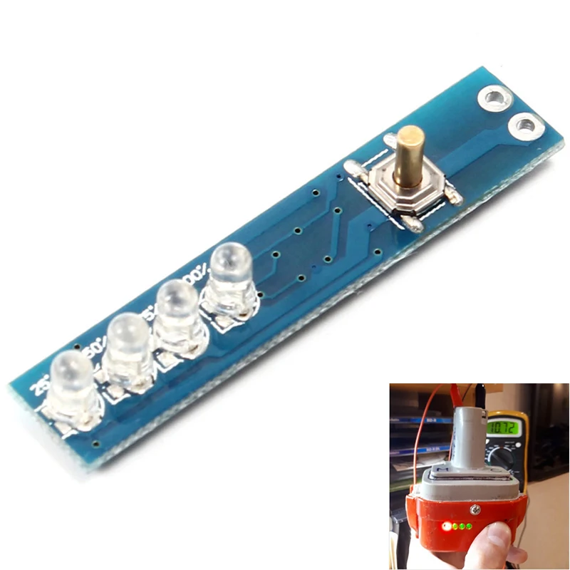 3 Serial Lithium Battery Capacity Indicator LED Display Board For 3 pcs Battery