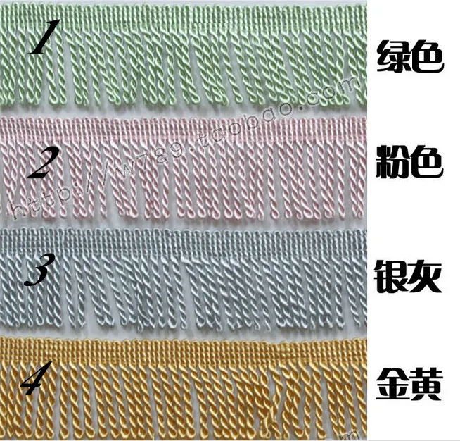 

11Meters Dense Curtain, Sofa, Textile Cloth Materials Decorative Loop Fringe/ Tassel Trimming 6cm Textiles 14Colors