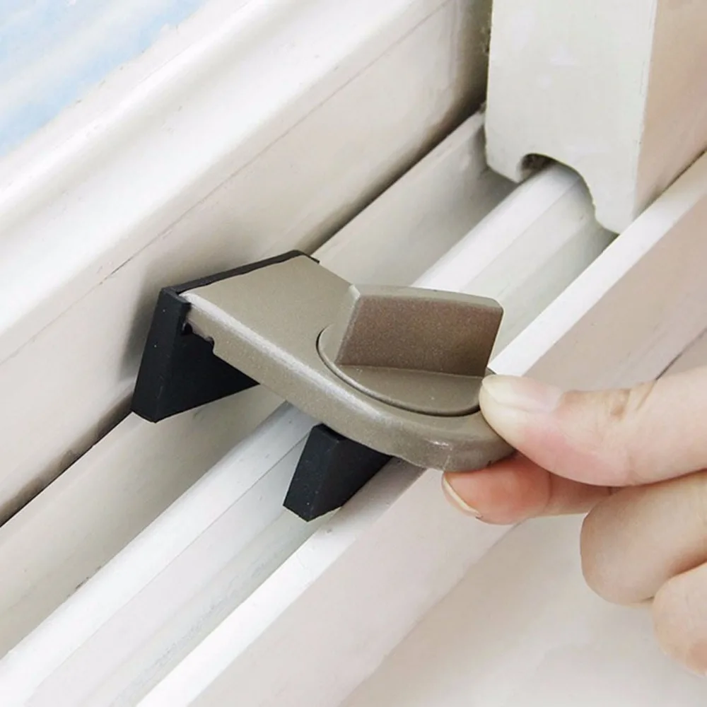 

Anti-theft lock Sliding Sash Stopper Window Adjustable Sash Safety Lock Safety For Children Kids Sliding Door Auxiliary Lock