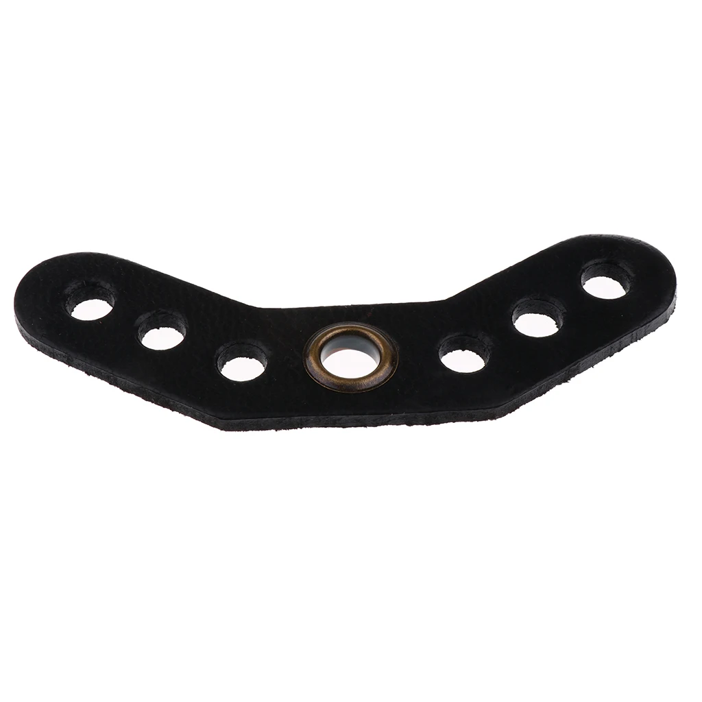 Footful Archery Bow Wrist Sling Leather Yoke Bracket Mount Outdoor Hunting Accessories Black/Brown