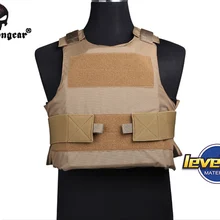 EMERSON штурмовая пластина Перевозчик тактический жилет страйкбол painball molle боевое снаряжение 500D Нейлон Койот коричневый EM7301