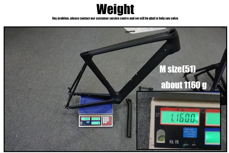 Cheap 2018 NEW Chinese Carbon Road Frame T800 UD black Aero full carbon fiber road bike frame QR or thru axle 47/51/53cm 25