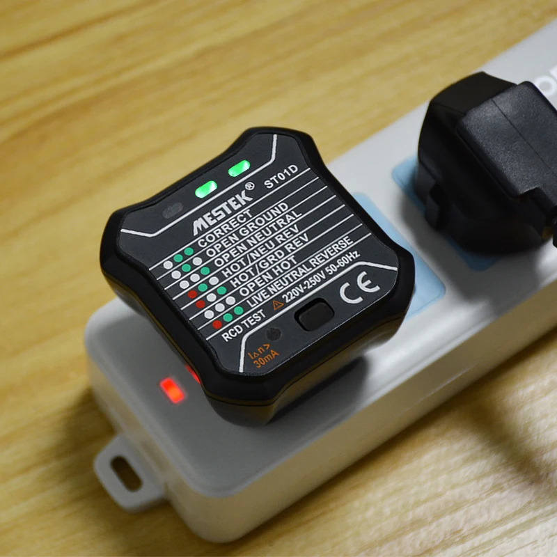 MESTEK ST01 тестер розетка тестер ЕС вилка Автоматическая электрическая схема полярности детектор напряжения настенный выключатель Finder