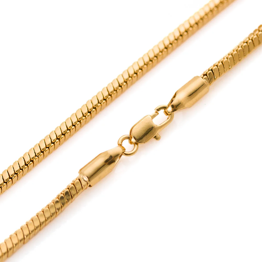 twisted gold chain yellow gold filled 