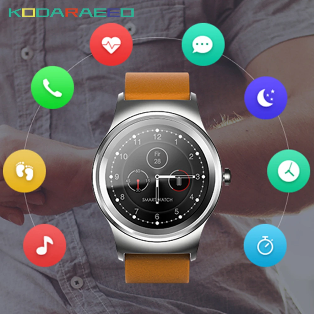 

ANDONE Smart Watch Android Pedometer Heart Rate Tracker Lighting Sport Men Smartwatch for IOS Andriod Phone Camera Watch men