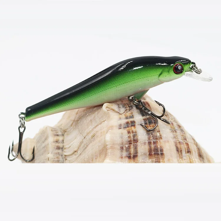 Minnow Hard Bait 95mm/11g Fishing Lures Sinking with Trebke Hooks Swimbait Hard Lure for Carp Fishing D Contact Fishing Minnow