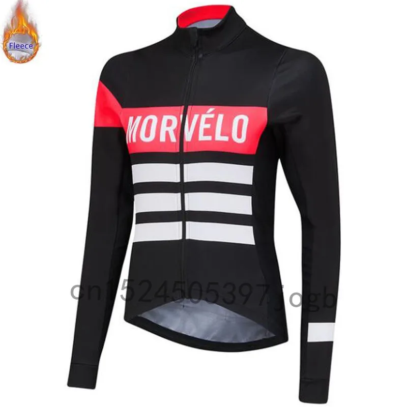 5 Morvelo, зимняя теплая флисовая женская велосипедная майка с длинным рукавом, Ropa ciclismo, велосипедная одежда, велосипедная одежда, Майо Ciclismo - Цвет: 5
