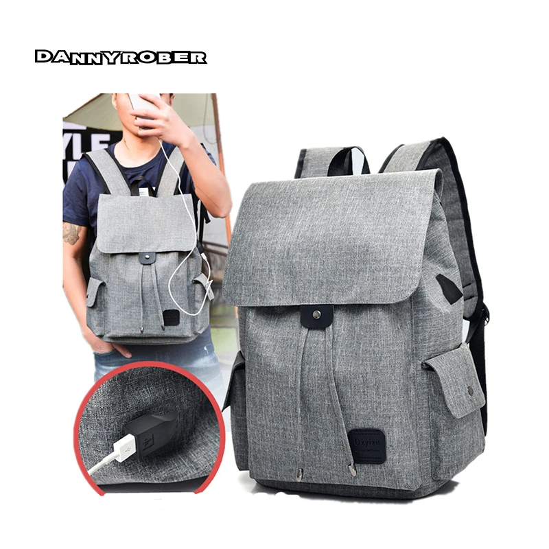 New Design Laptop Backpack External USB Charge School Backpacks Anti