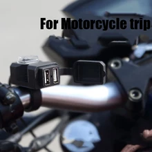 USB мотоцикл разъем для USB Водонепроницаемый переключатель мотоцикла 12 V розетка Moto телефон Зарядное устройство адаптер для мотоцикла бригады туда и обратно
