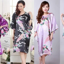 Женская Ручная роспись, кафтан, халат, кимоно, халат, одежда для сна, павлин