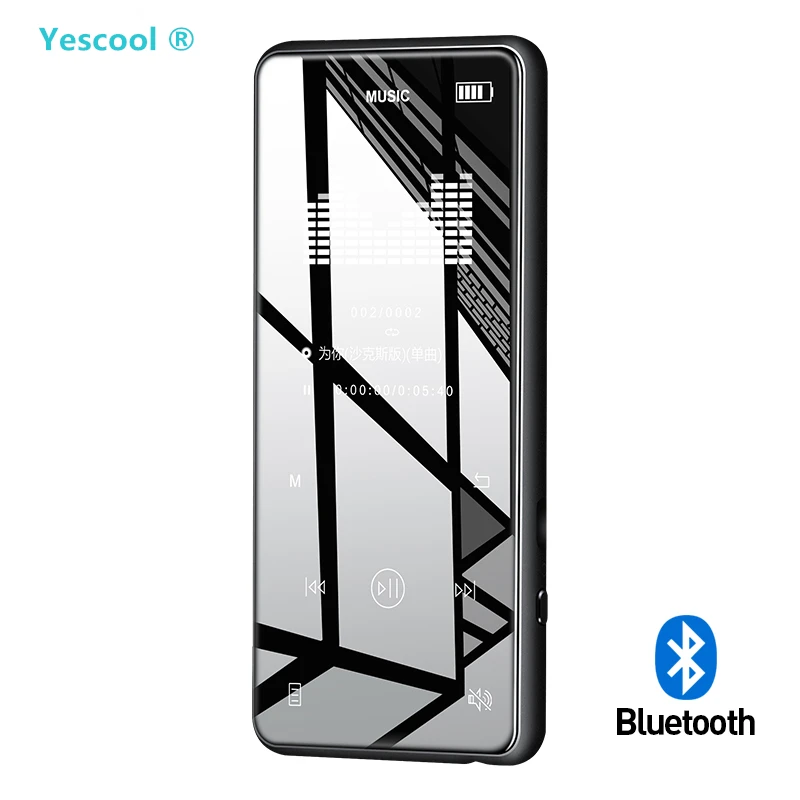 Yescool X8 металлический сенсорный экран MP4 Bluetooth музыкальный плеер для занятий спортом Бег поддерживает диктофон электронная книга ридер просмотр изображений