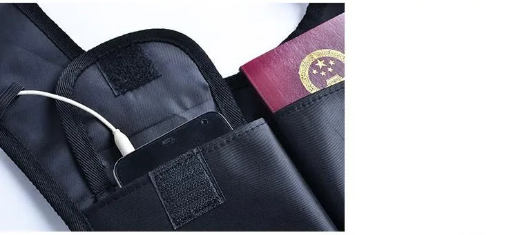 2015 New Portable Anti Theft Nylon Bag Travel Hidden Wallet Underarm Money Pouch Men Shoulder Phone Bags