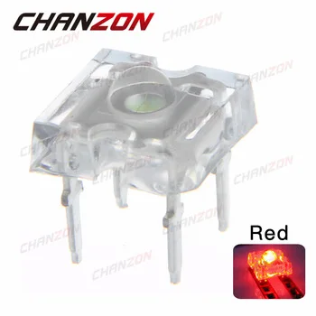 100pcs 3mm LED Diode Piranha Red 2V Super Flux Transparent Round Top Clear Lens Light Emitting Diode Lamp Through Hole LED Bulb