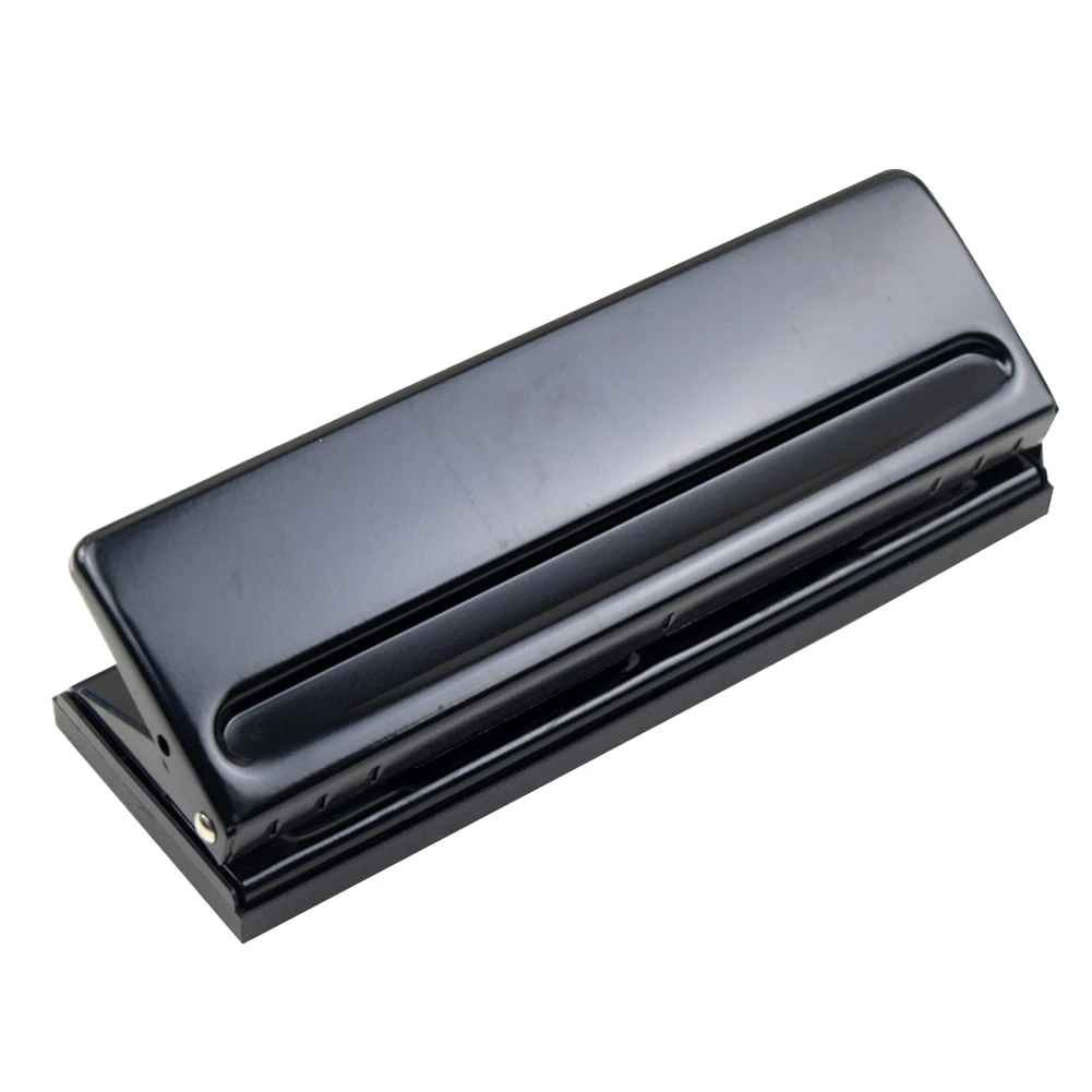 

6 Holes Metal Tool Diaries Adjustable Loose-Leaf Manual Craft DIY Hole Punch Office Paper Cut Piercing Stapler Round