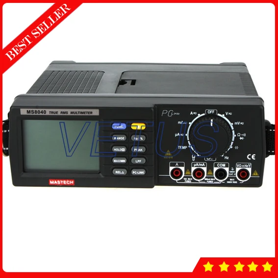 

MS8040 Digital hz frequency meter with  AC DC Voltage Current Auto range Bench multimeter