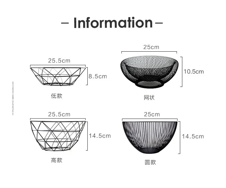 Нордическая Ins домашняя корзина для хранения кованого железа полые настольные Снэк круглые корзины для гостиной проволочная Фруктовая корзина для кухни украшения
