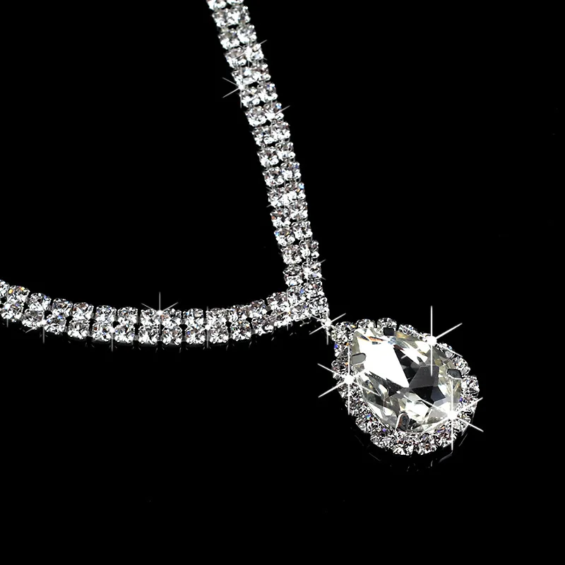 Комплект из колье и серёг с кристаллами|jewelry set designs|jewelry prong settingsset scenery |