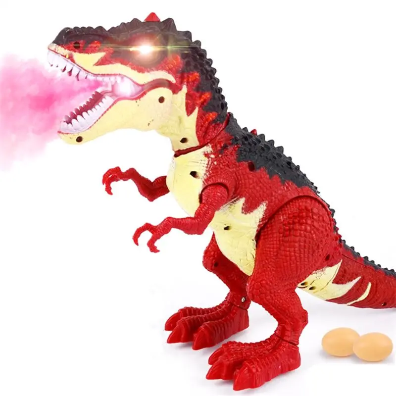 Имитация пламени спрей тираннозавр Т-Рекс Динозавр игрушка Дети шагающий динозавр спрей для воды красный свет и реалистичные звуки