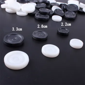 

30Pcs/set Foreign Trade of Western Double Land Chess For Backgammon Fifteen Chess Black and White Chess Plastic Pieces