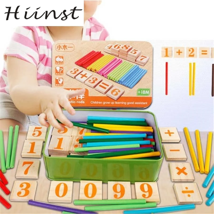 

HIINST Kids Child Wooden Numbers Mathematics Early Learning Counting Educational Toy drop ship k30 Oct11 A
