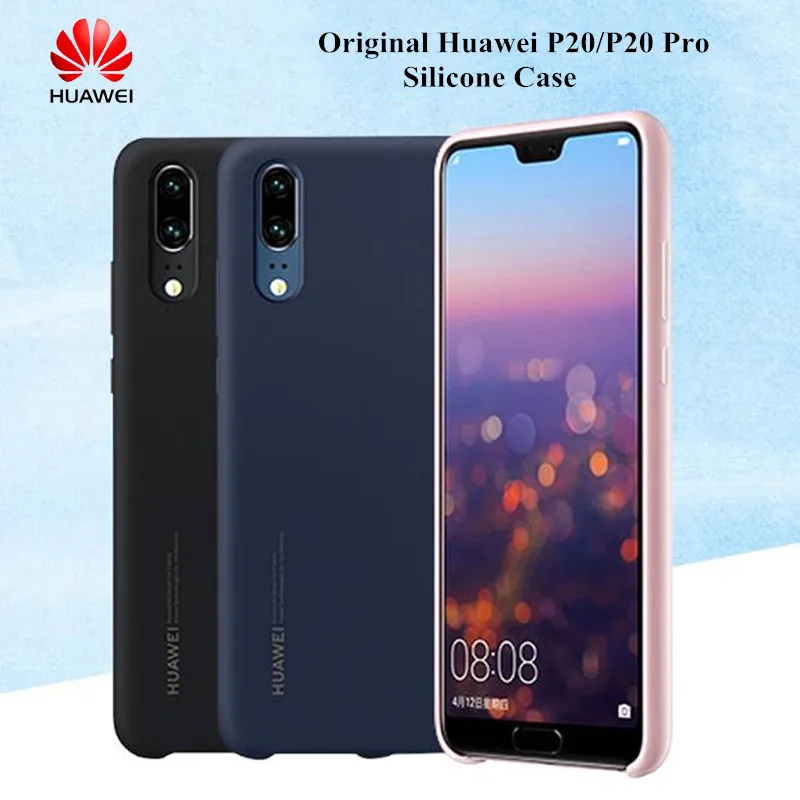 

P20/P20 pro Case Original Huawei Silky Silicone Cover High Quality Soft-Touch Back Protective Shell Coque For P 20 pro