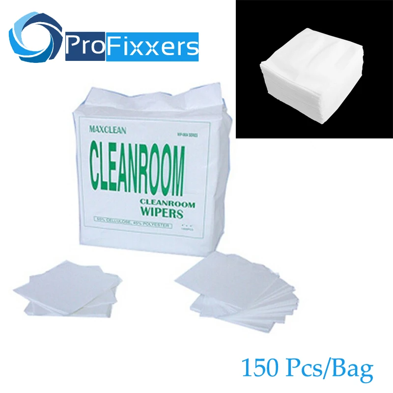 

150pcs/bag Polyester Fiber Antistatic Cloth Clean Wiper for Laptop Phone LCD PCB Repair Accessory